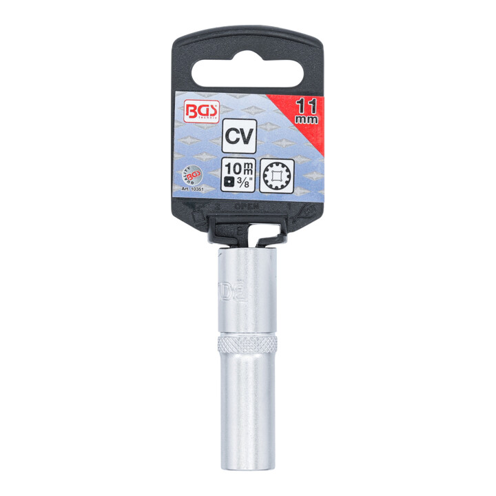 BGS Dopsleutel Gear Lock, diep | 10 mm (3/8") | 11 mm
