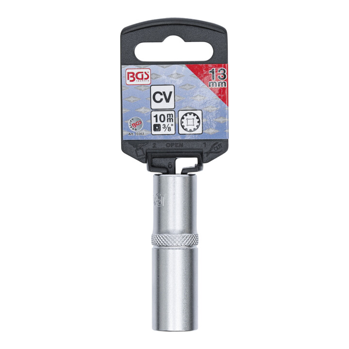 BGS Dopsleutel Gear Lock, diep | 10 mm (3/8") | 13 mm