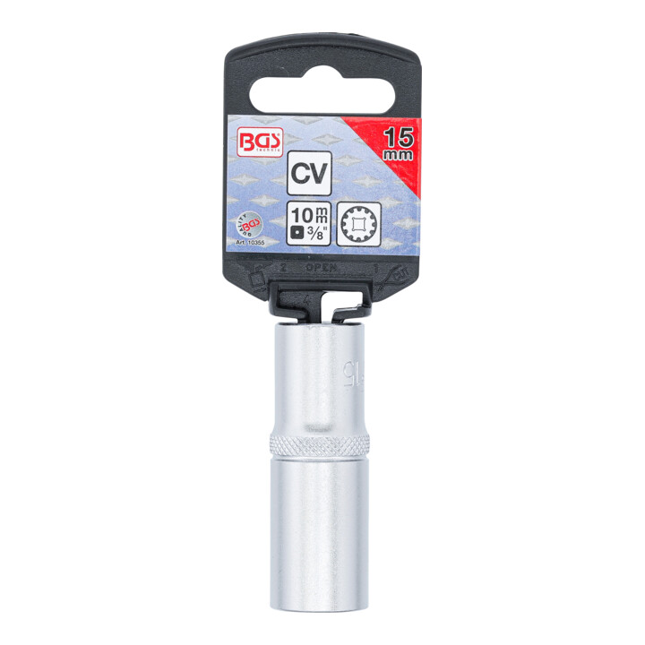 BGS Dopsleutel Gear Lock, diep | 10 mm (3/8") | 15 mm