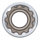 BGS Dopsleutel Gear Lock, diep | 12,5 mm (1/2") | 18 mm-4