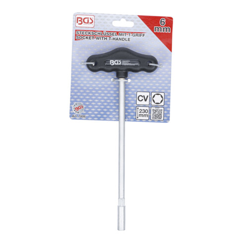 BGS Dopsleutel met T-greep, zeskant | 6 mm