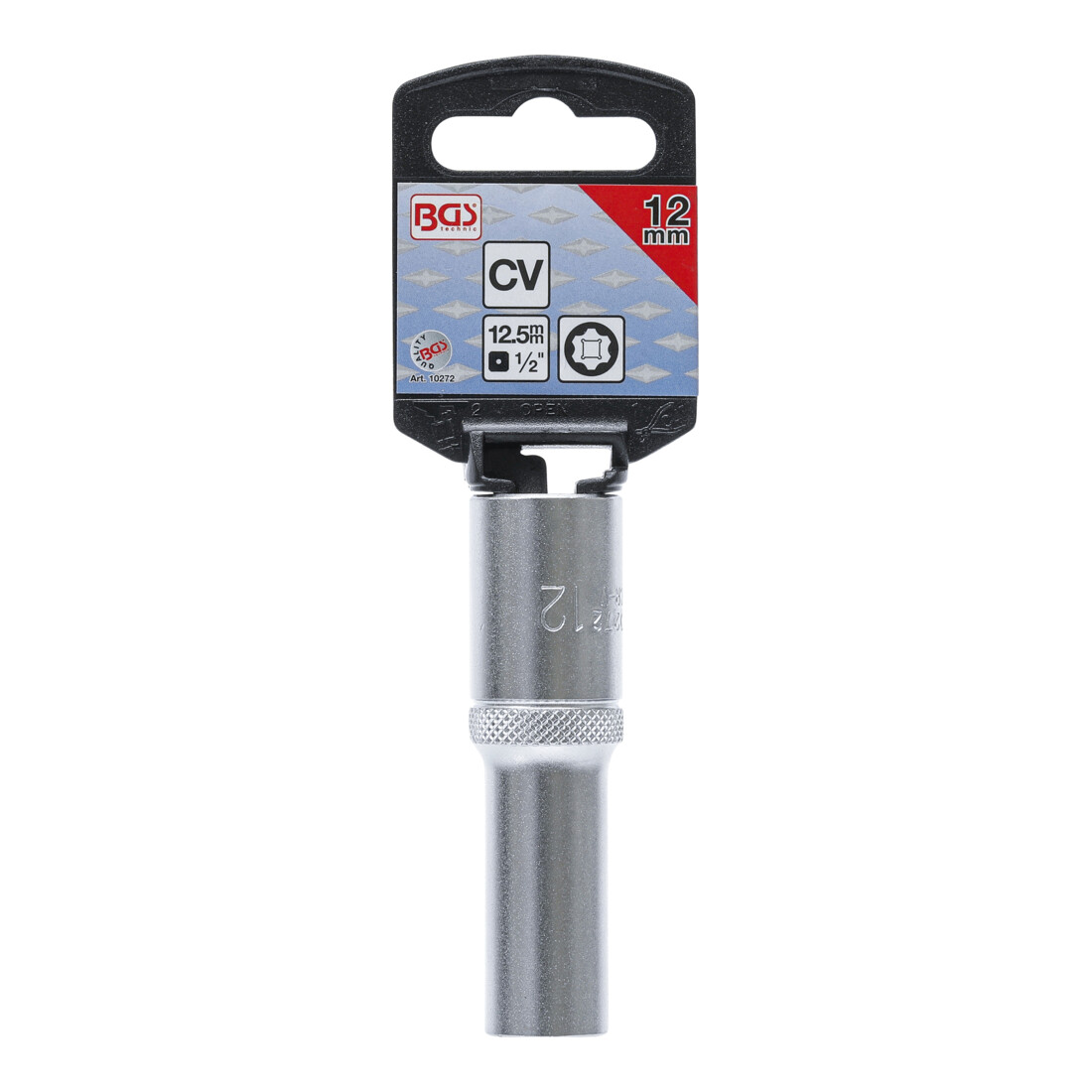 BGS Dopsleutel Super Lock, diep | 12,5 mm (1/2") | 12 mm