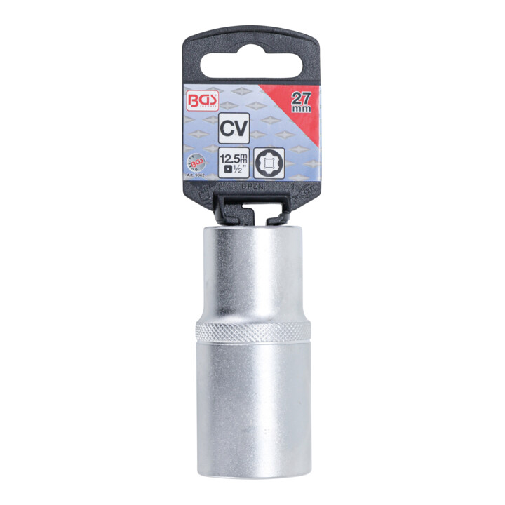 BGS Dopsleutel Super Lock, diep | 12,5 mm (1/2") | 27 mm