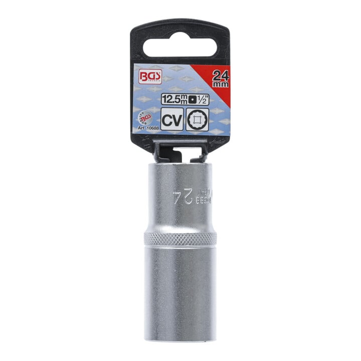 BGS Dopsleutel twaalfkant, diep | 12,5 mm (1/2") | 24 mm