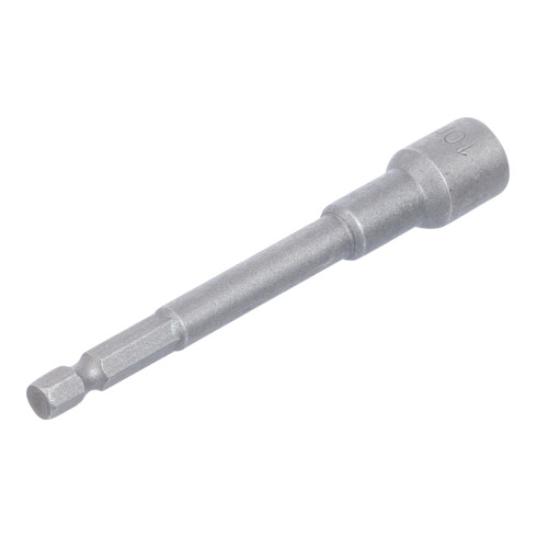BGS Dopsleutel zeskant | extra lang | voor boormachines | 6,3 mm (1/4") aandrijving zeskant | 10 mm