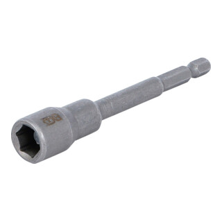 BGS Dopsleutel zeskant | extra lang | voor boormachines | 6,3 mm (1/4") aandrijving zeskant | 11 mm