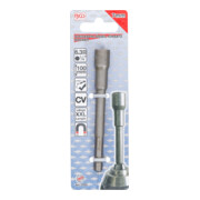 BGS Dopsleutel zeskant | extra lang | voor boormachines | 6,3 mm (1/4") aandrijving zeskant | 7 mm-5
