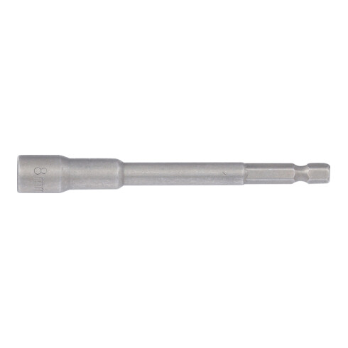 BGS Dopsleutel zeskant | extra lang | voor boormachines | 6,3 mm (1/4") aandrijving zeskant | 8 mm