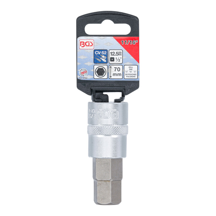 BGS Dopsleutelbit | 12,5 mm (1/2") | inbus 11/16"