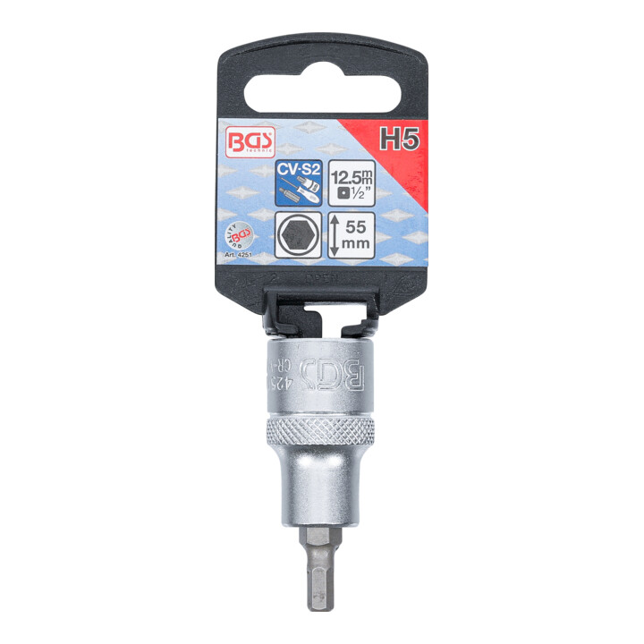 BGS Dopsleutelbit | 12,5 mm (1/2") | INBUS 5 mm