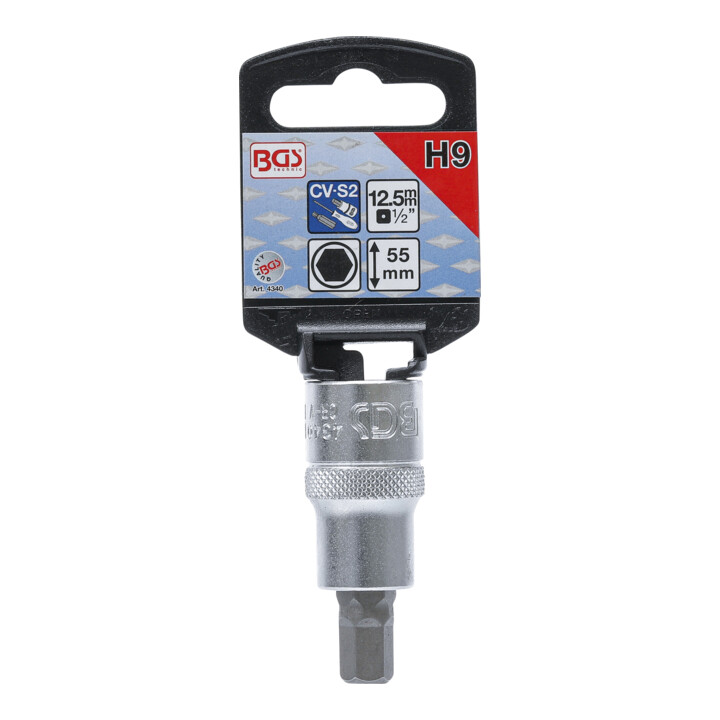 BGS Dopsleutelbit | 12,5 mm (1/2") | INBUS 9 mm