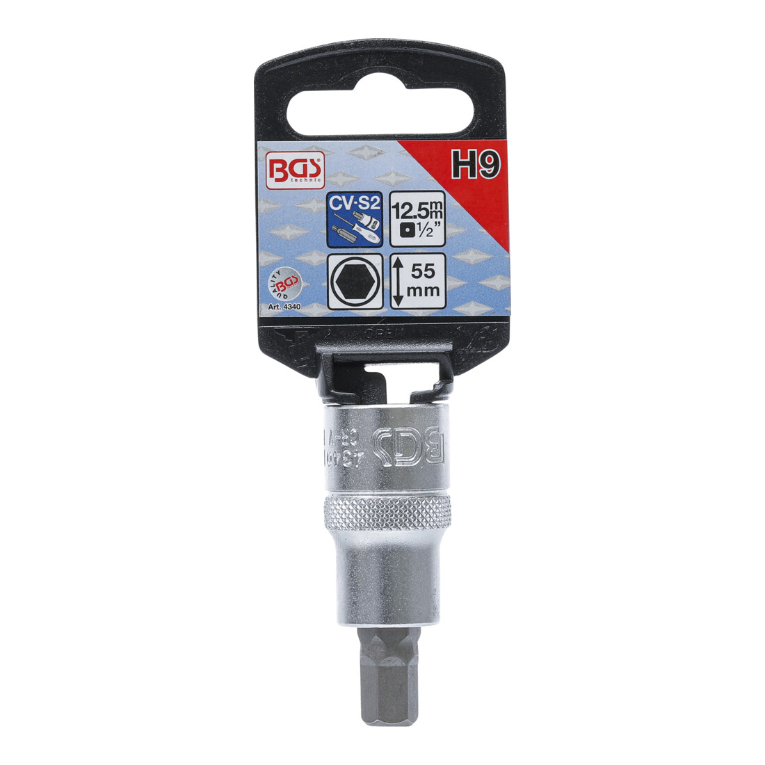 BGS Dopsleutelbit | 12,5 mm (1/2") | INBUS 9 mm