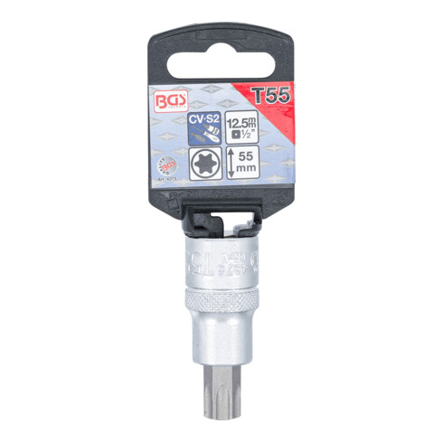 BGS Dopsleutelbit | 12,5 mm (1/2") | T-profiel (voor Torx) T55