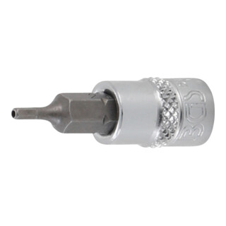 BGS Dopsleutelbit | 6,3 mm (1/4") | binnenzeskant met boring 2 mm