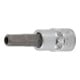 BGS Dopsleutelbit | 6,3 mm (1/4") | binnenzeskant met boring 6 mm-1