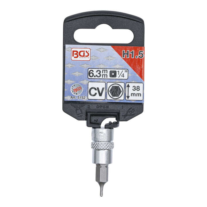 BGS Dopsleutelbit | 6,3 mm (1/4") | INBUS 1,5 mm