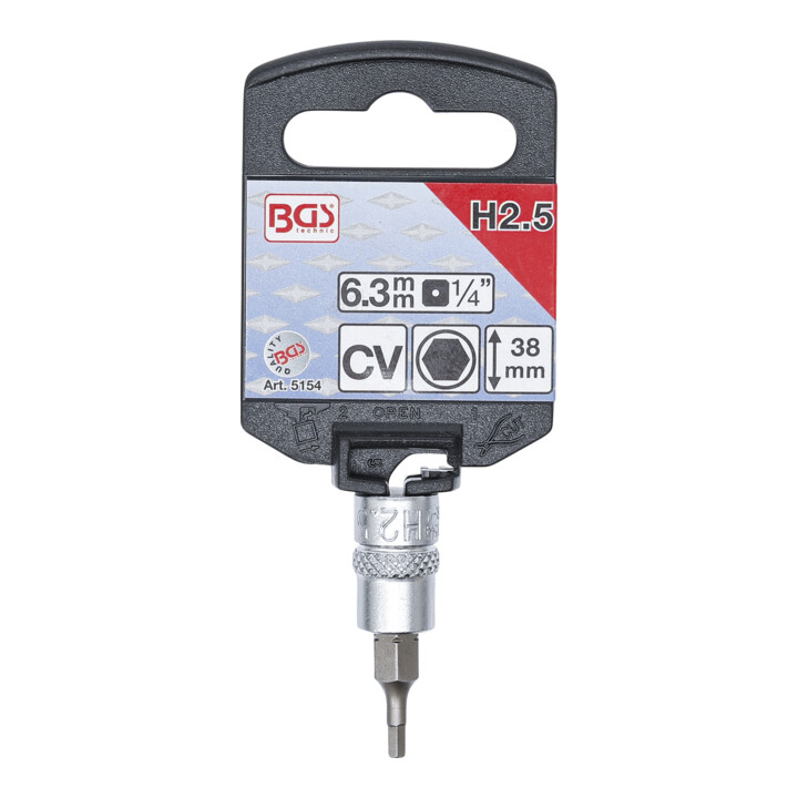 BGS Dopsleutelbit | 6,3 mm (1/4") | INBUS 2,5 mm