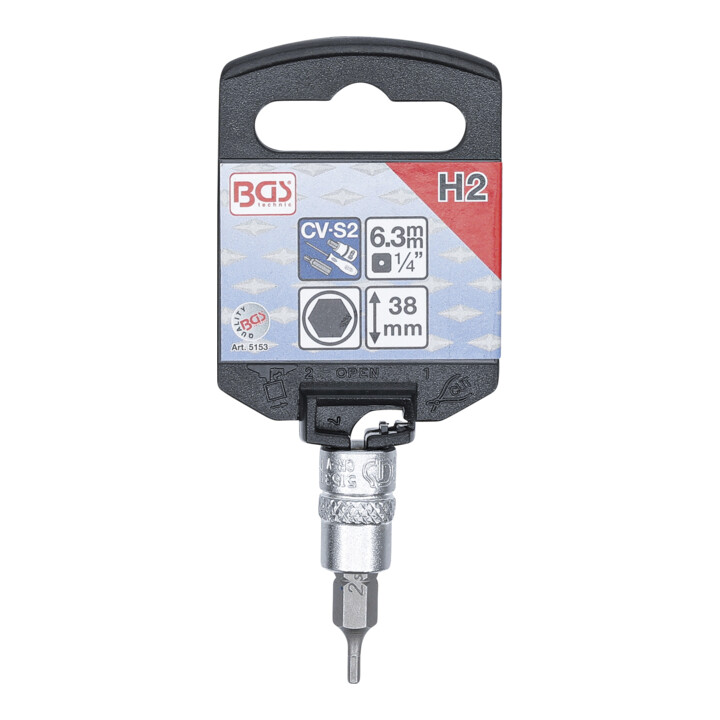 BGS Dopsleutelbit | 6,3 mm (1/4") | INBUS 2 mm