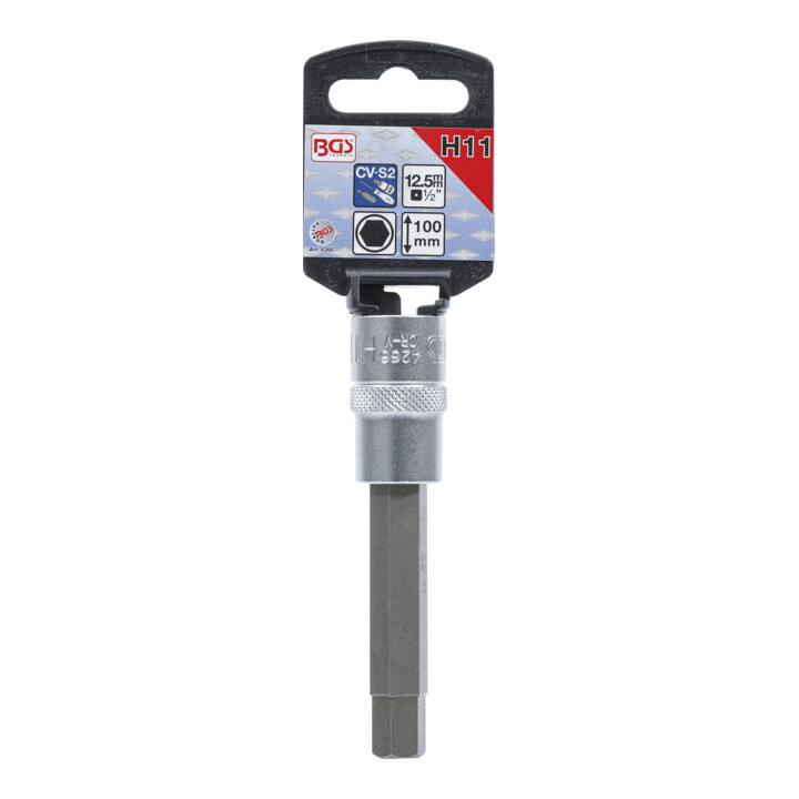 BGS Dopsleutelbit | lengte 100 mm | 12,5 mm (1/2") | INBUS 11 mm