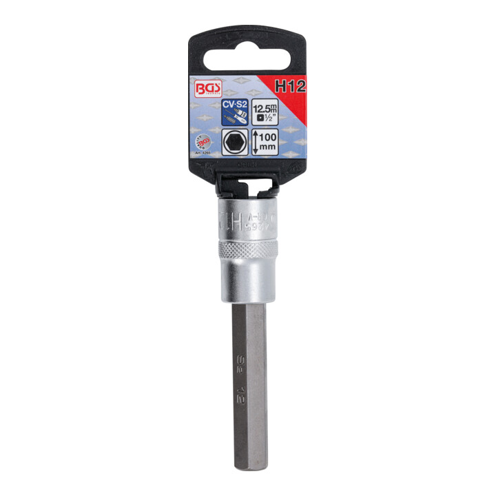 BGS Dopsleutelbit | lengte 100 mm | 12,5 mm (1/2") | INBUS 12 mm