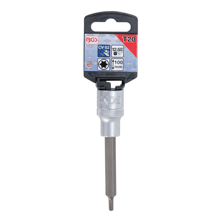 BGS Dopsleutelbit | lengte 100 mm | 12,5 mm (1/2") | T-profiel (voor TX) T20