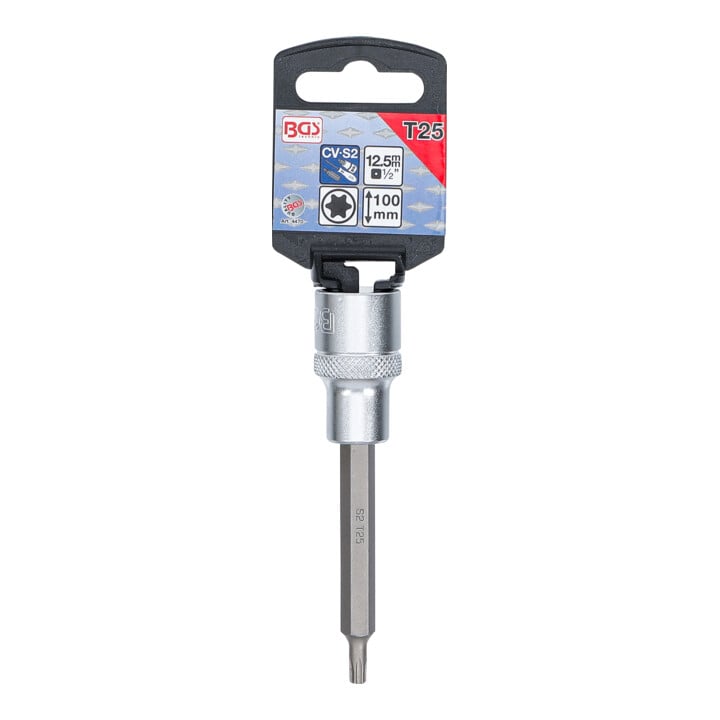 BGS Dopsleutelbit | lengte 100 mm | 12,5 mm (1/2") | T-profiel (voor TX) T25