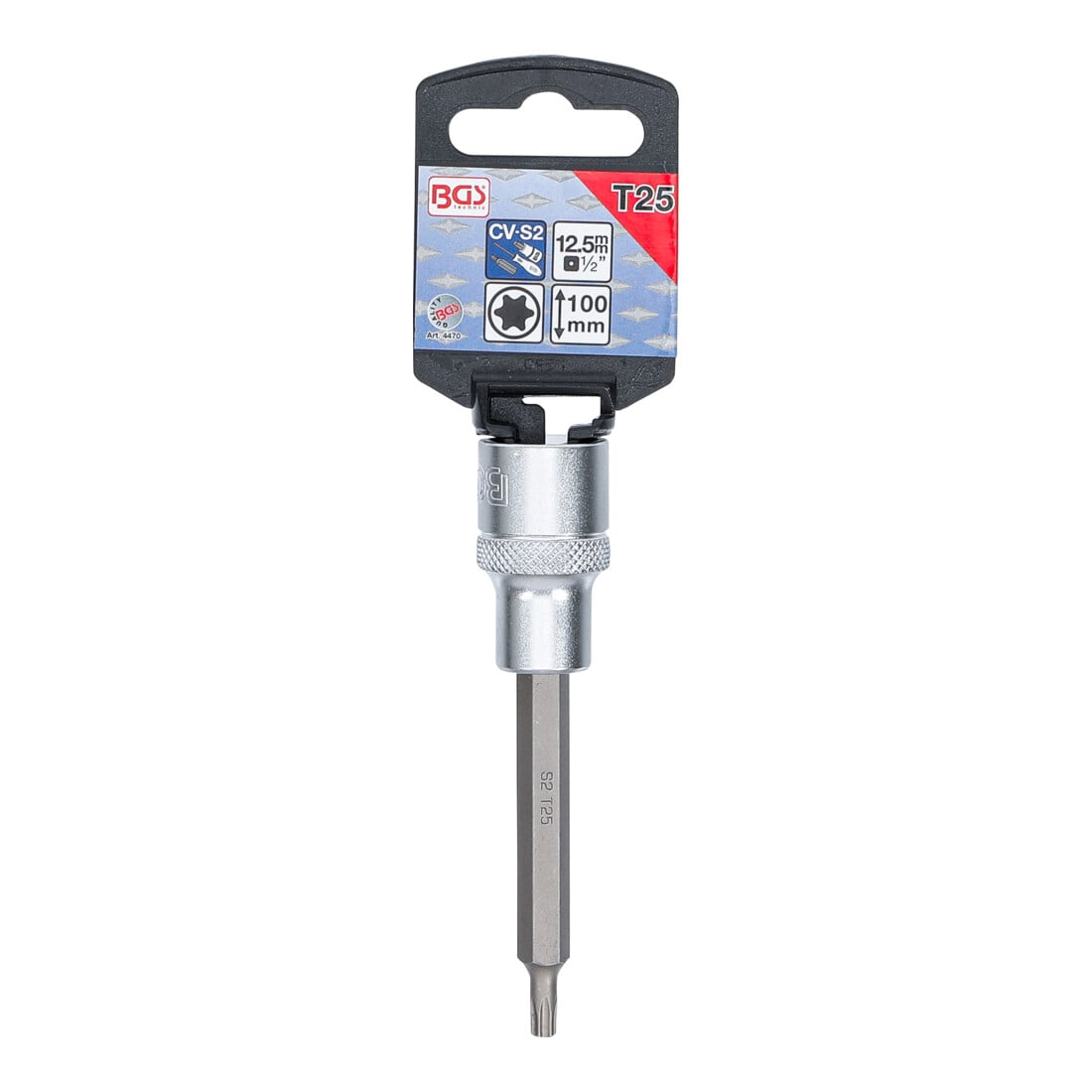 BGS Dopsleutelbit | lengte 100 mm | 12,5 mm (1/2") | T-profiel (voor TX) T25