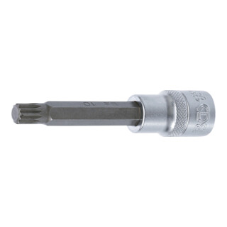 BGS Dopsleutelbit | lengte 100 mm | 12,5 mm (1/2") | veeltand (voor XZN) M10