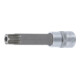 BGS Dopsleutelbit | lengte 110 mm | 12,5 mm (1/2") | T-profiel (voor Torx) met boring T80-1