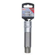 BGS Dopsleutelbit | lengte 110 mm | 12,5 mm (1/2") | T-profiel (voor TX) met boring T100-3