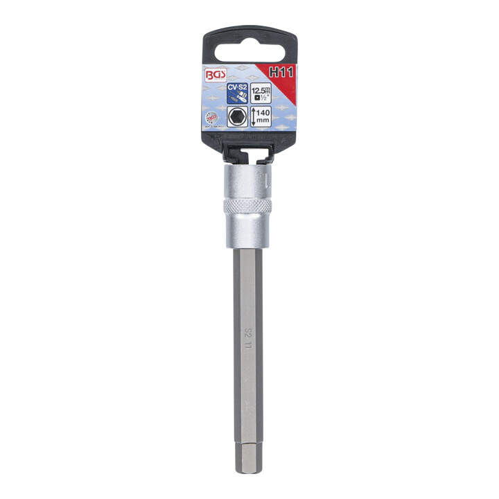 BGS Dopsleutelbit | lengte 140 mm | 12,5 mm (1/2") | INBUS 11 mm