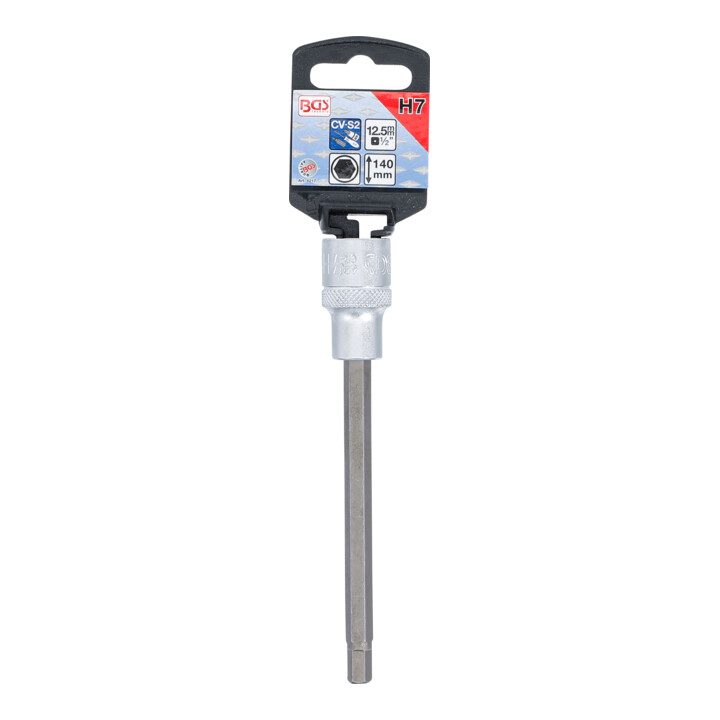 BGS Dopsleutelbit | lengte 140 mm | 12,5 mm (1/2") | INBUS 7 mm