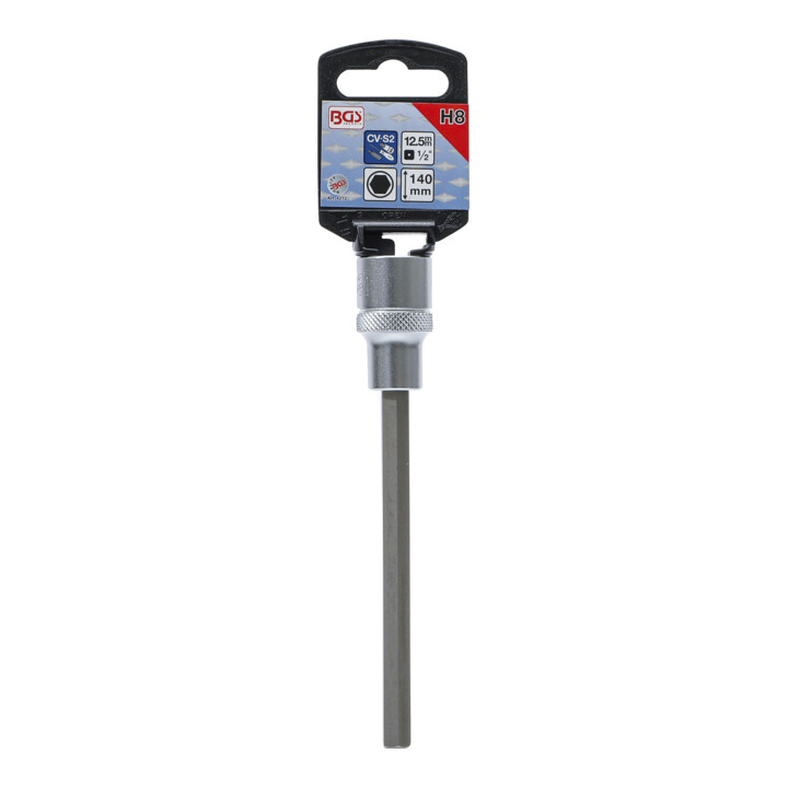 BGS Dopsleutelbit | lengte 140 mm | 12,5 mm (1/2") | INBUS 8 mm