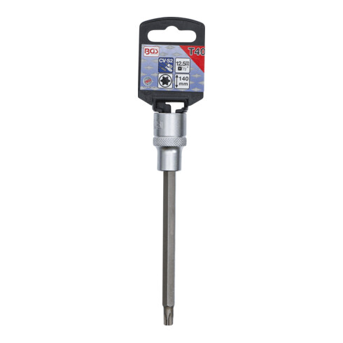 BGS Dopsleutelbit | lengte 140 mm | 12,5 mm (1/2") | T-profiel (voor Torx) T40