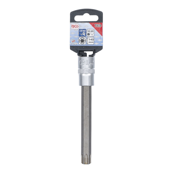 BGS Dopsleutelbit | lengte 140 mm | 12,5 mm (1/2") | T-profiel (voor TX) T60