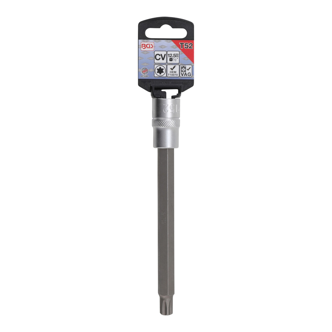 BGS Dopsleutelbit | lengte 168 mm | 12,5 mm (1/2") | voor VAG Polydrive cilinderkopbouten