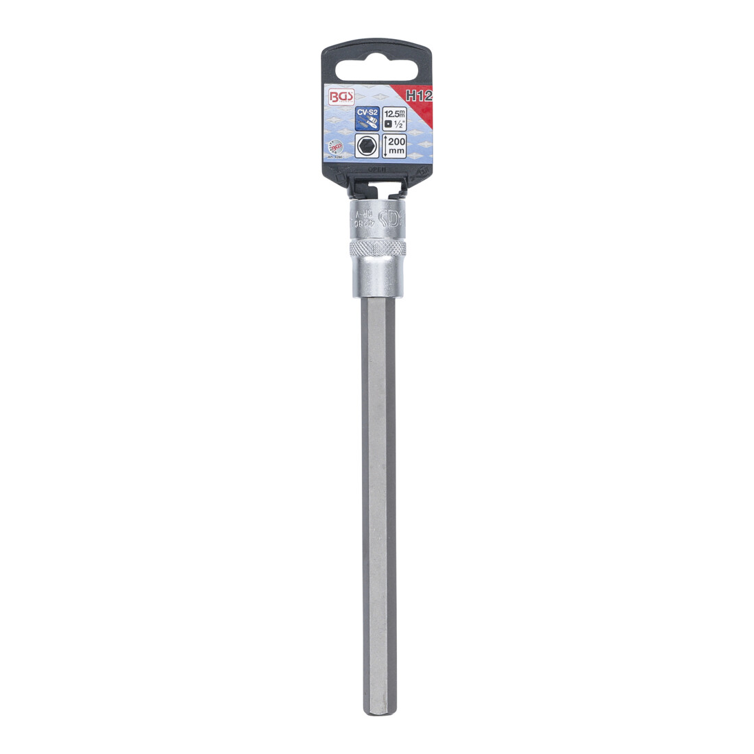 BGS Dopsleutelbit | lengte 200 mm | 12,5 mm (1/2") | INBUS 12 mm