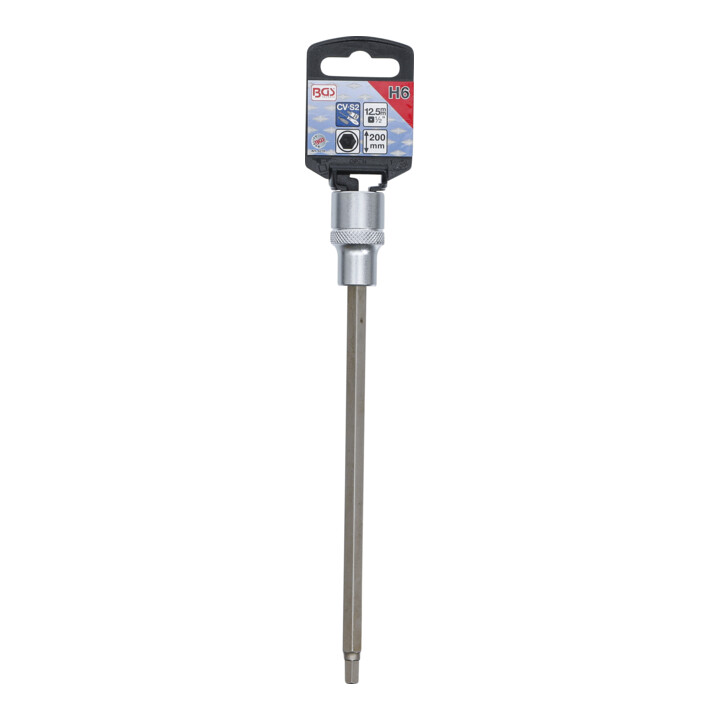 BGS Dopsleutelbit | lengte 200 mm | 12,5 mm (1/2") | INBUS 6 mm