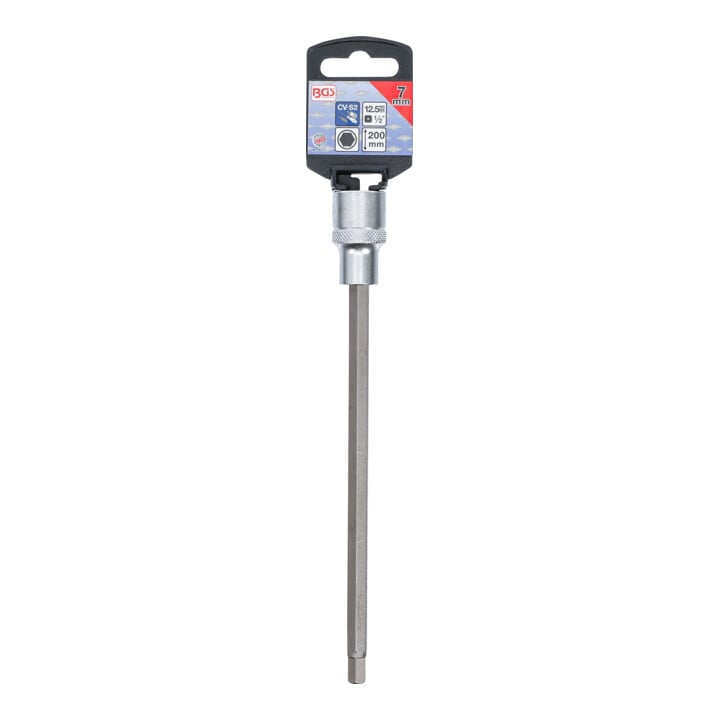 BGS Dopsleutelbit | lengte 200 mm | 12,5 mm (1/2") | INBUS 7 mm