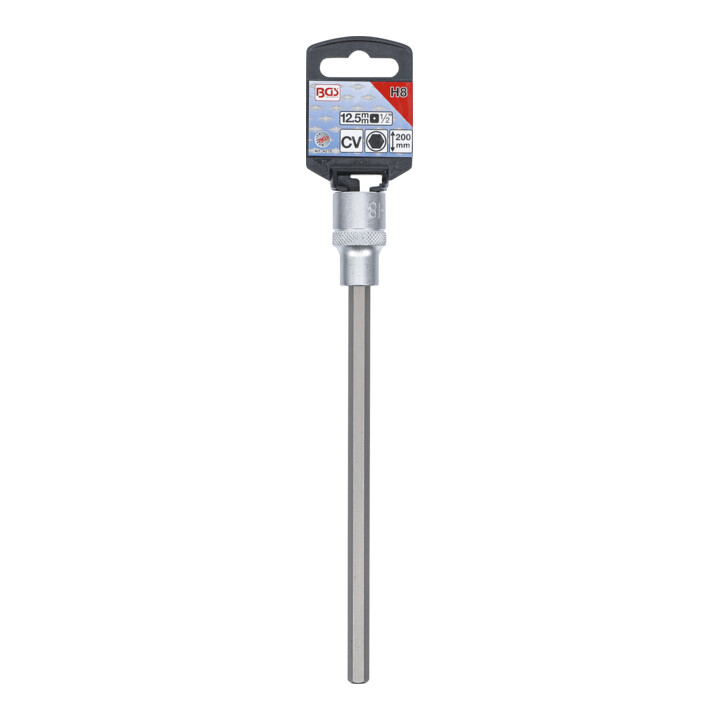 BGS Dopsleutelbit | lengte 200 mm | 12,5 mm (1/2") | INBUS 8 mm
