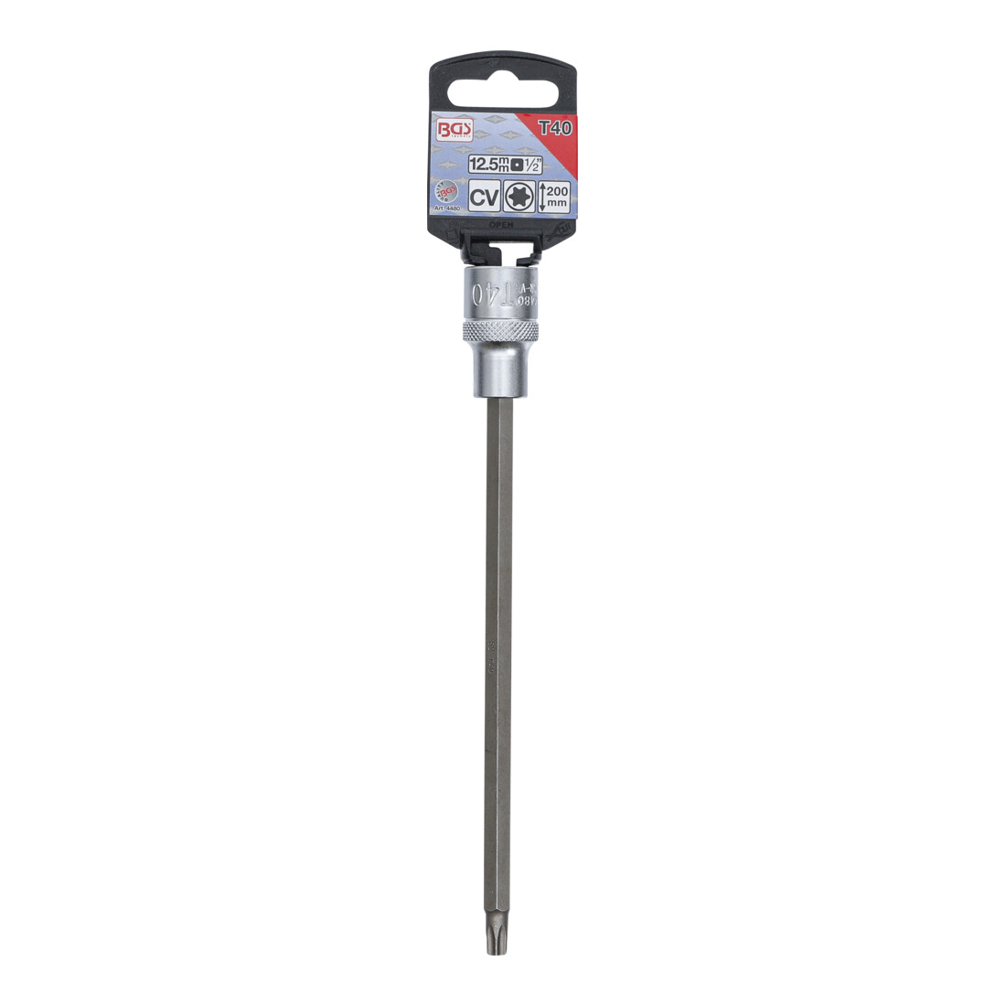 BGS Dopsleutelbit | lengte 200 mm | 12,5 mm (1/2") | T-profiel (voor TX) T40