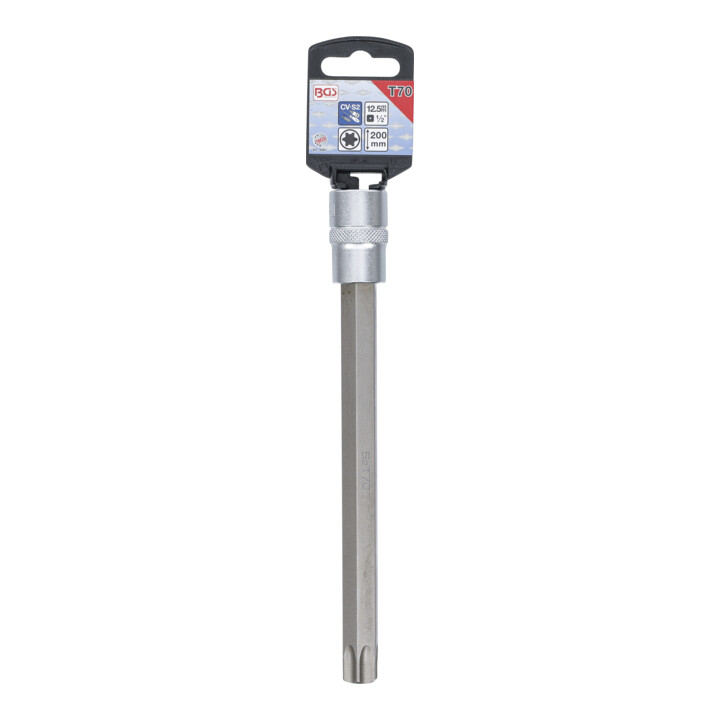 BGS Dopsleutelbit | lengte 200 mm | 12,5 mm (1/2") | T-profiel (voor TX) T70