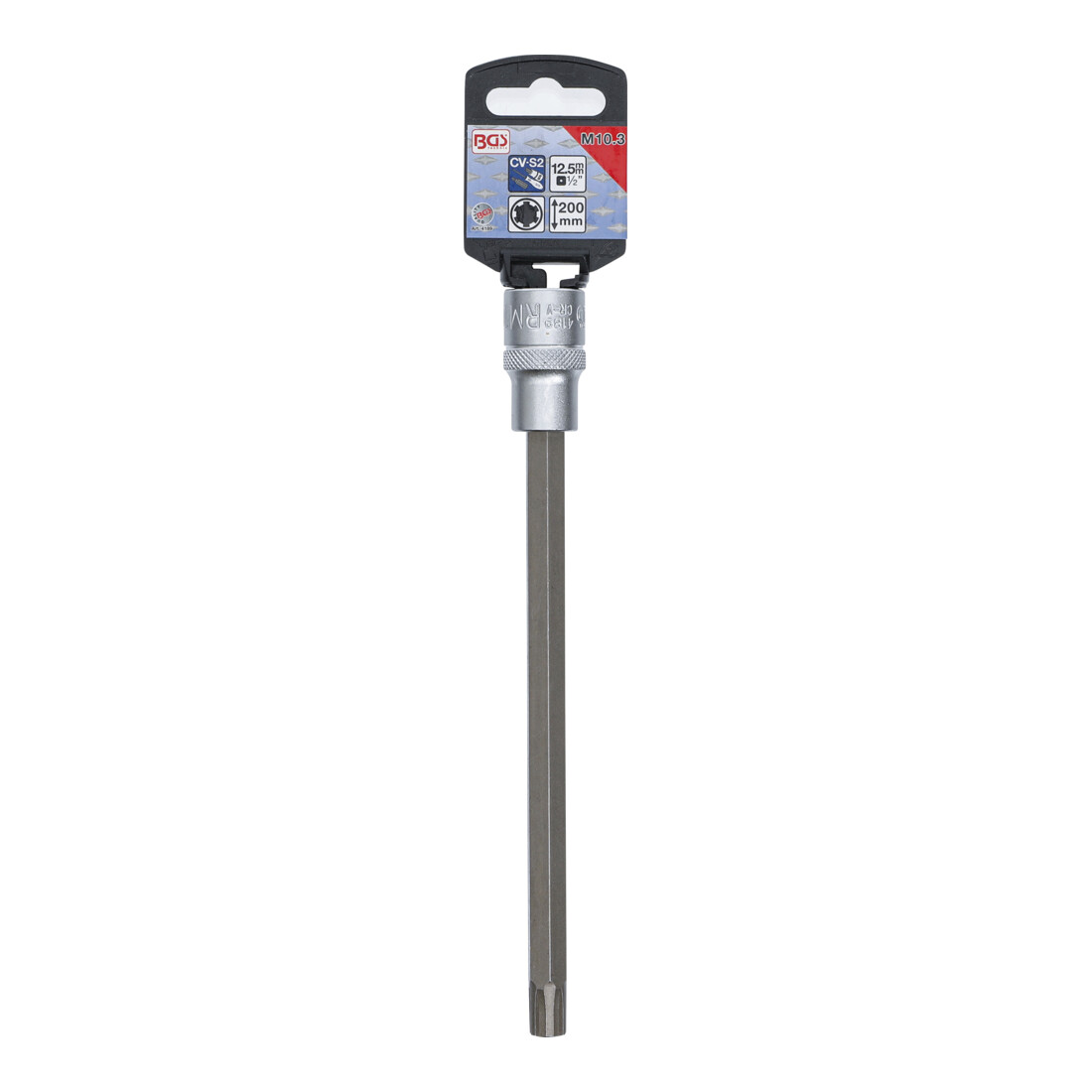 BGS Dopsleutelbit | lengte 200 mm | 12,5 mm (1/2") | wigprofiel (voor RIBE) M10,3