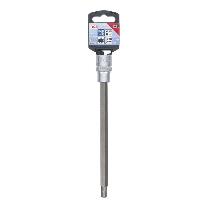 BGS Dopsleutelbit | lengte 200 mm | 12,5 mm (1/2") | wigprofiel (voor RIBE) M9
