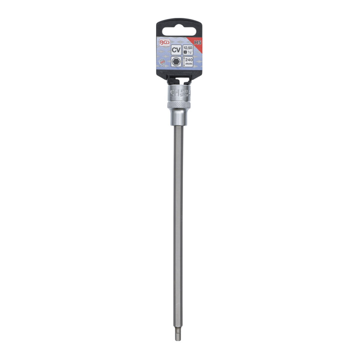 BGS Dopsleutelbit | lengte 240 mm | 12,5 mm (1/2") | INBUS 5 mm