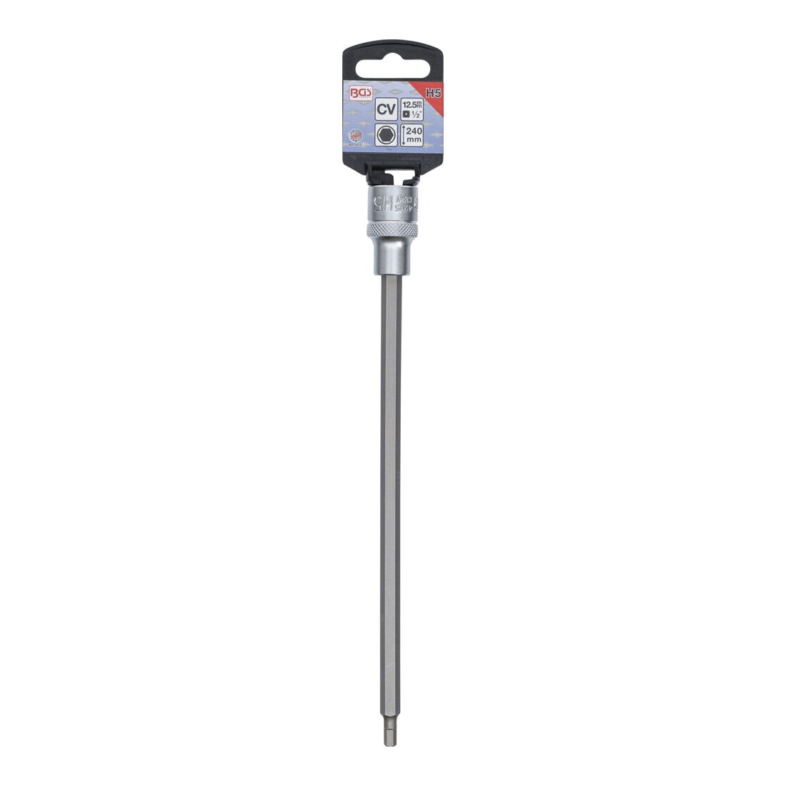 BGS Dopsleutelbit | lengte 240 mm | 12,5 mm (1/2") | INBUS 5 mm