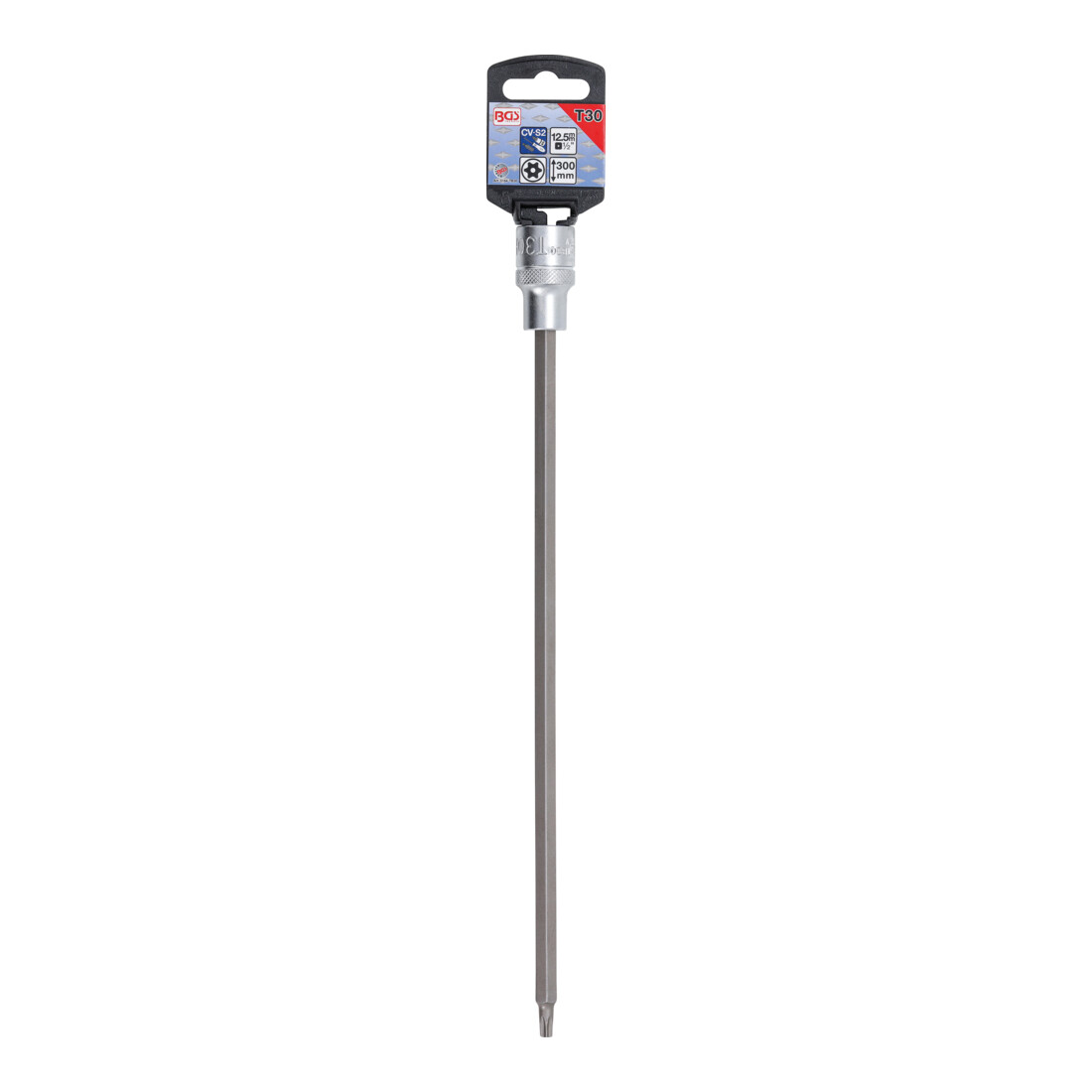 BGS Dopsleutelbit | lengte 300 mm | 12,5 mm (1/2") | T-profiel (voor TX) met boring T30