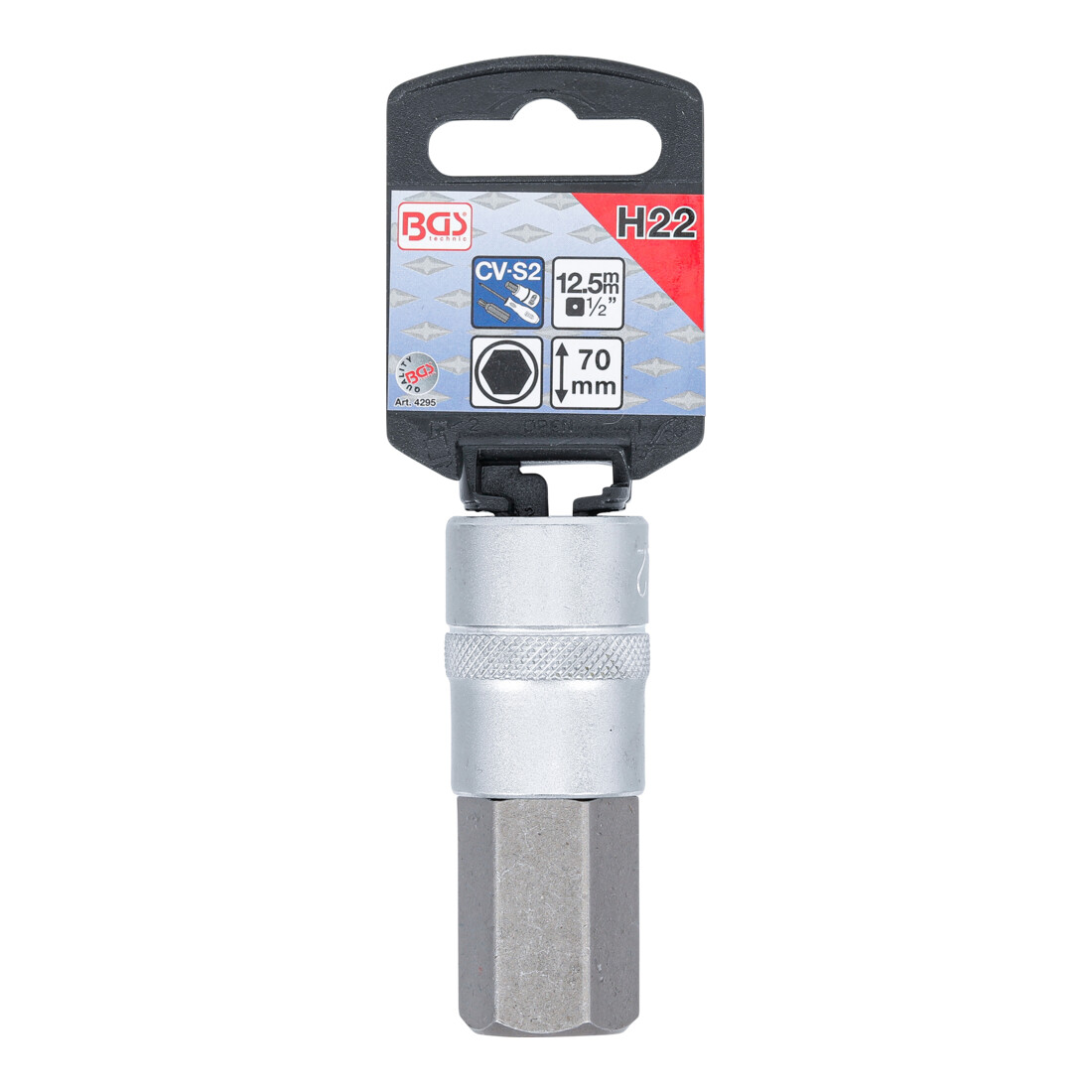 BGS Dopsleutelbit | lengte 70 mm | 12,5 mm (1/2") | INBUS 22 mm