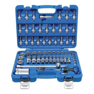 BGS dopsleutelset aandrijving 10 mm inch maten 61 dlg.