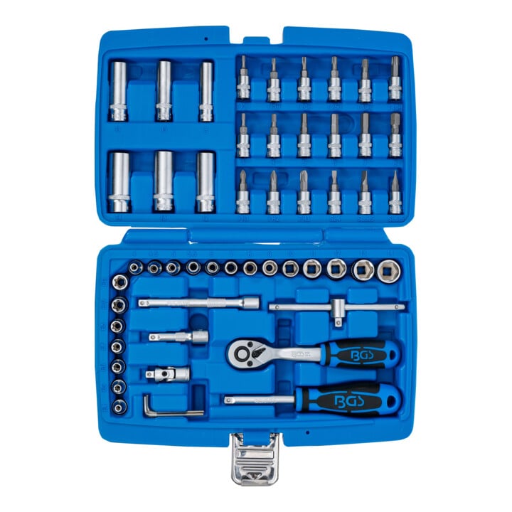 BGS dopsleutelset aandrijving 6,3 mm 53 dlg.
